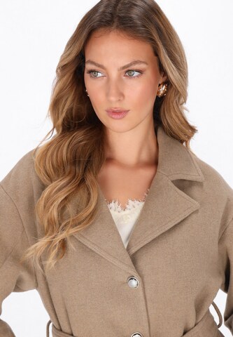 Manteau mi-saison faina en marron