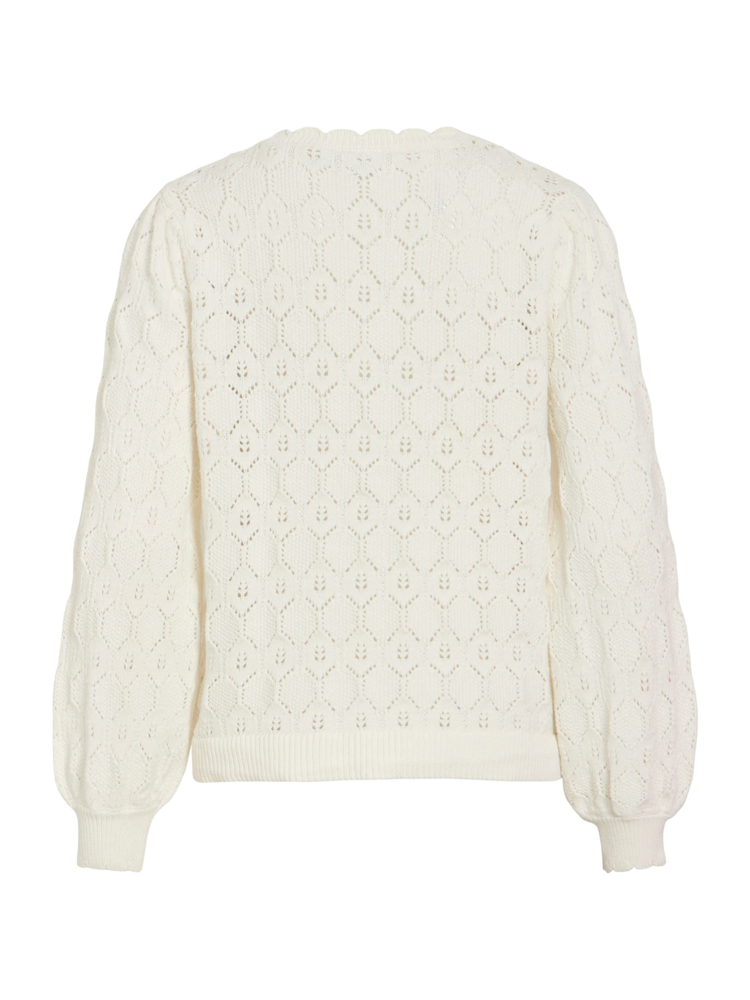 VILA Gebreid vest 'VILOWEN' in Wit