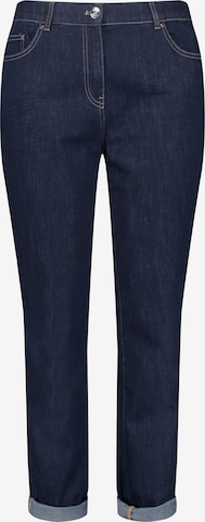 SAMOON Slimfit Jeans 'Betty' in Blauw: voorkant