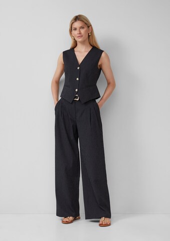 s.Oliver BLACK LABEL Anzugweste in Schwarz