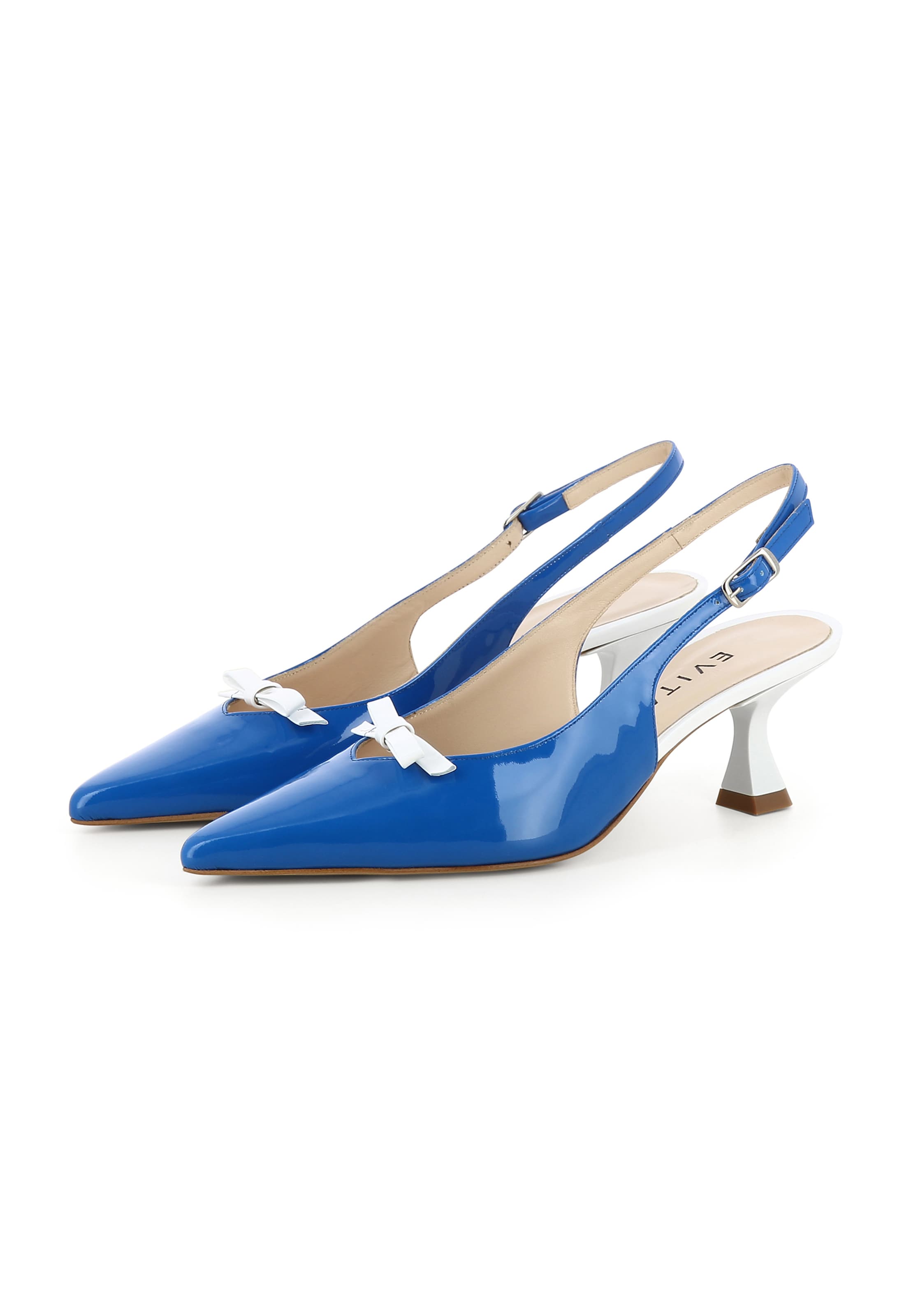 Escarpins à bride arrière 'Perla' EVITA en bleu