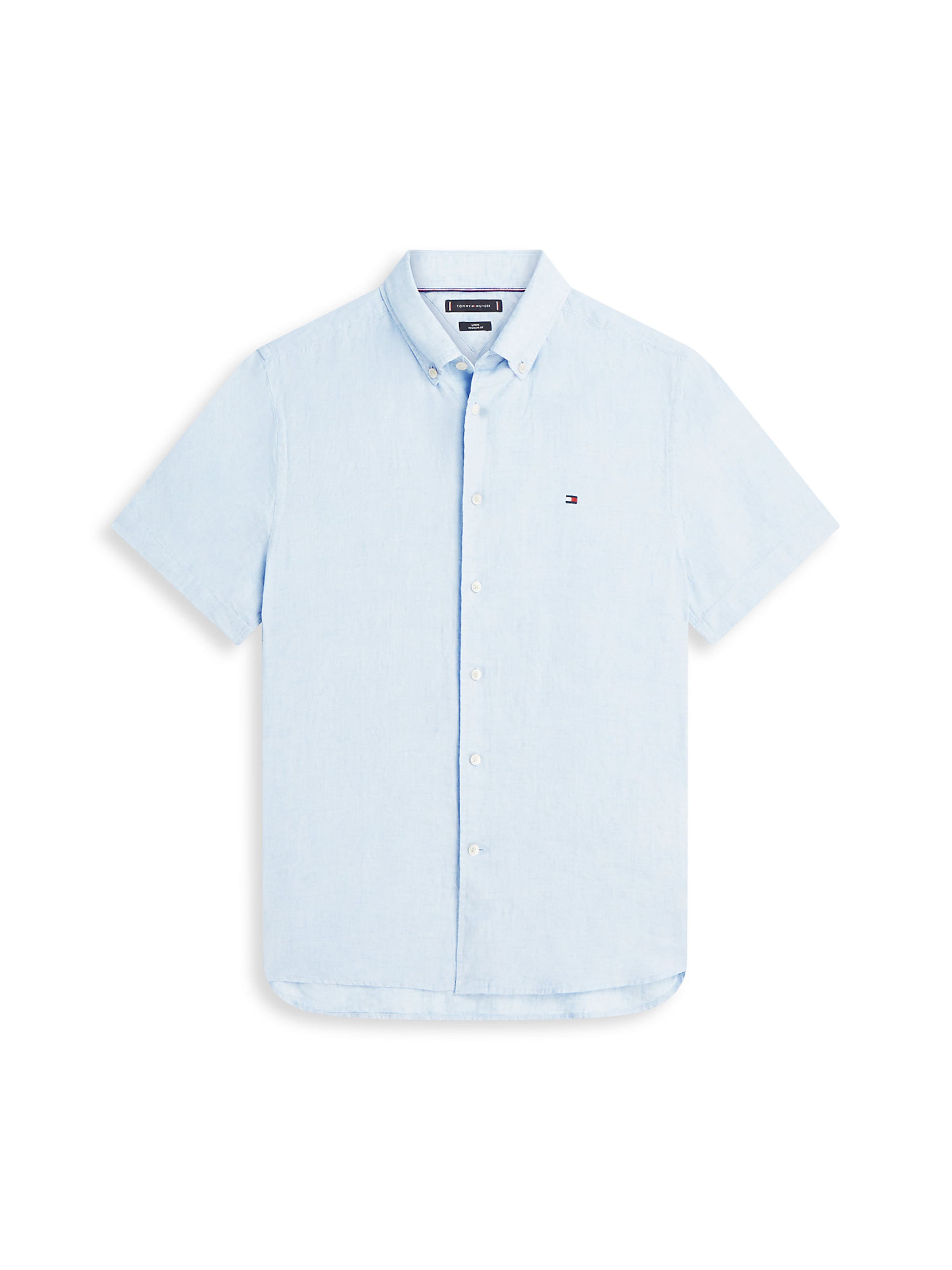 TOMMY HILFIGER Regular fit Button Up Shirt in Blue: front