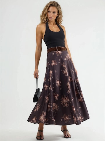 Qu Style Skirt in Brown