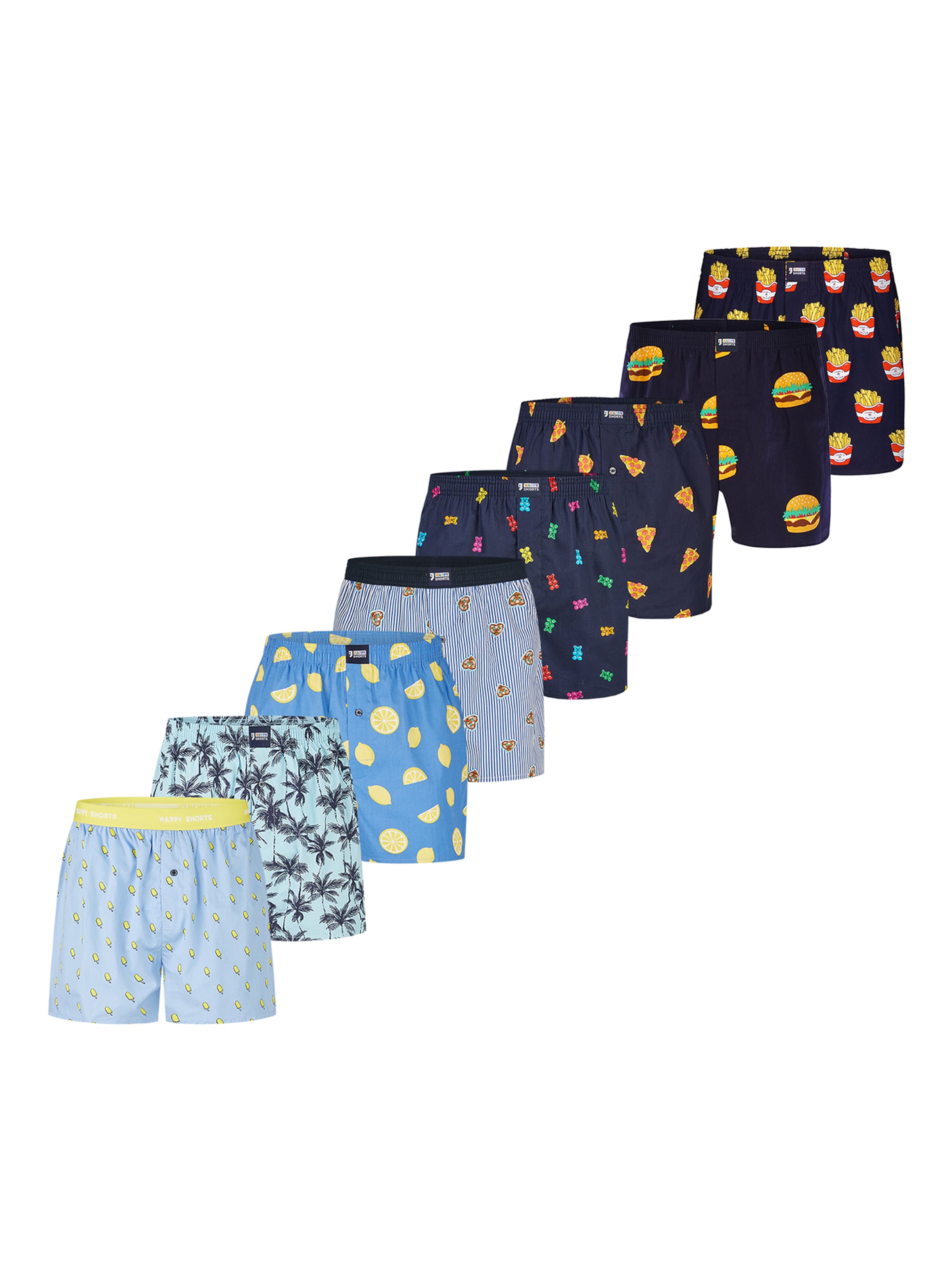Happy Shorts Boxer shorts ' Motiv Mix ' in L in Dark blue / Mixed colours, Item view