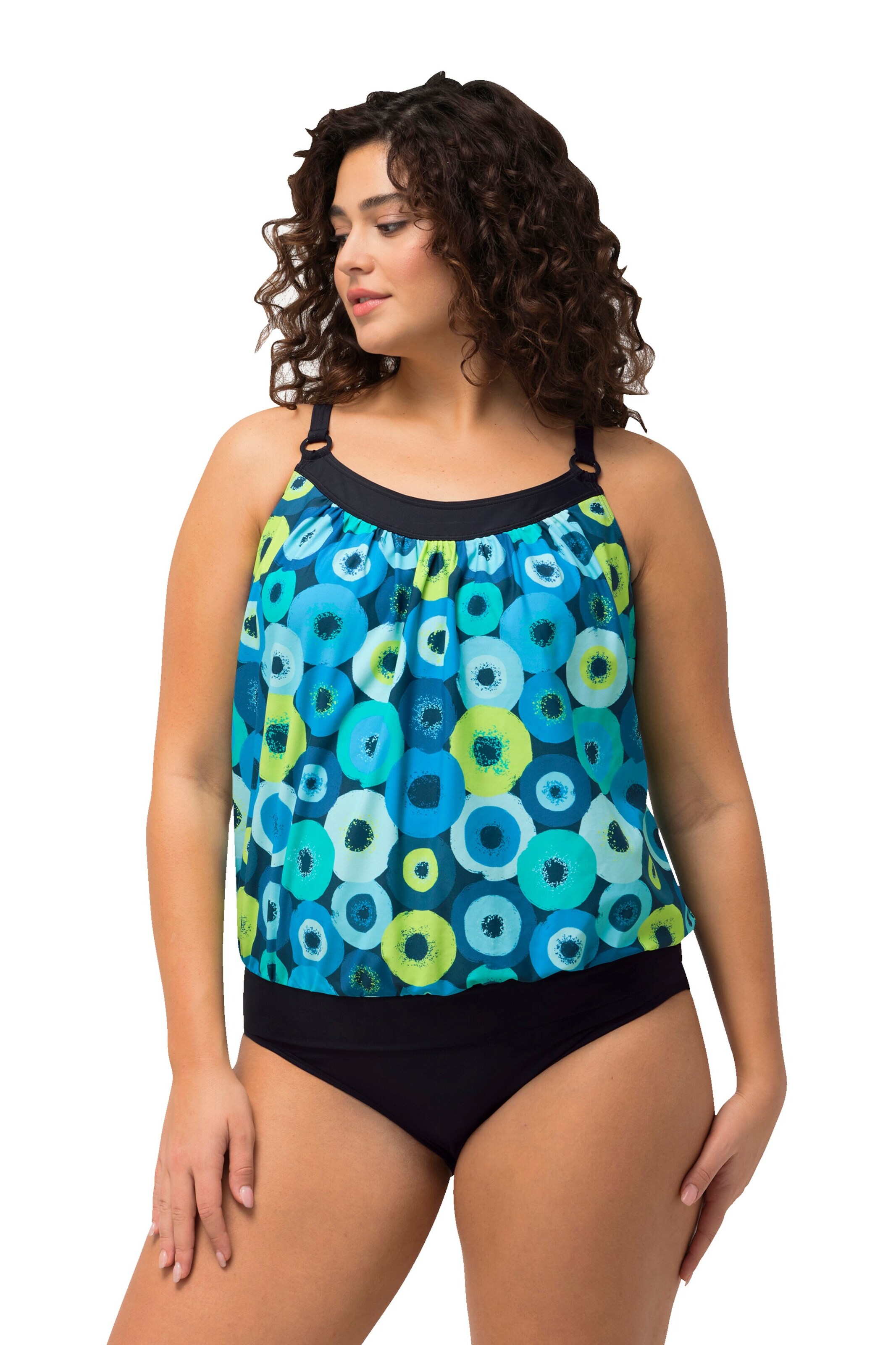 Ulla Popken Badeanzug in Blau: Vorderseite