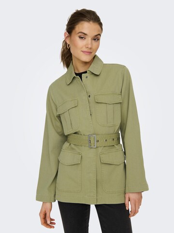 ONLY Демисезонная куртка 'DREW' в Зеленый: спереди