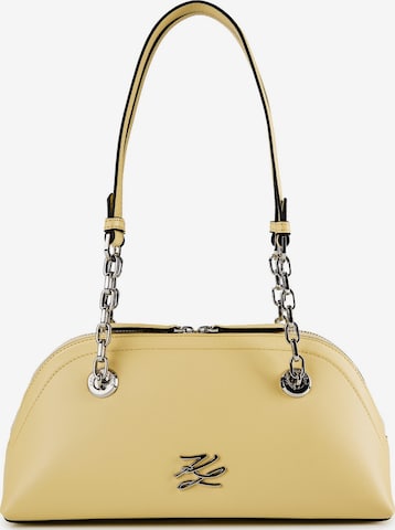 Karl Lagerfeld Schultertasche in Gelb: Vorderseite