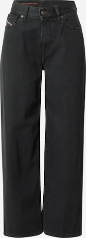 DIESEL Wide leg Jeans '2000' in Black: front