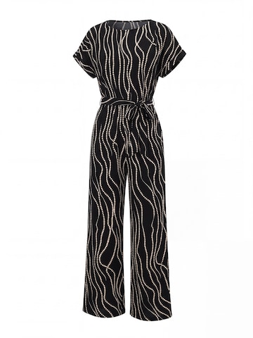 Cupshe Jumpsuit 'Boatneck' in Black: front