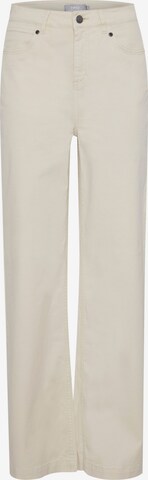 Fransa Wide Leg Jeans 'Hanna' in Beige: predná strana