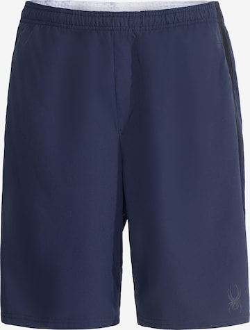 Spyder Regular Sportbroek in Blauw: voorkant