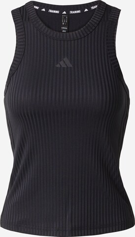 ADIDAS PERFORMANCE Sports Top 'All Gym' in Black: front