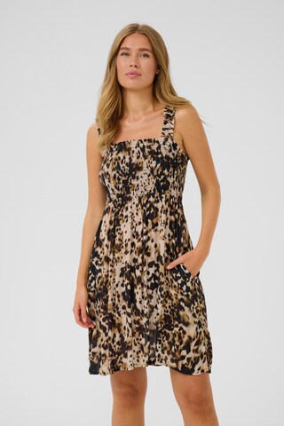 Robe 'KAthora' Kaffe en beige : devant