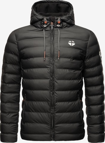 STONE HARBOUR - Casaco de inverno 'Zaharoo' em preto: frente