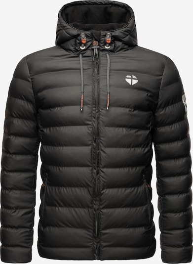 STONE HARBOUR Zimska jakna 'Zaharoo' | črna / bela barva, Prikaz izdelka