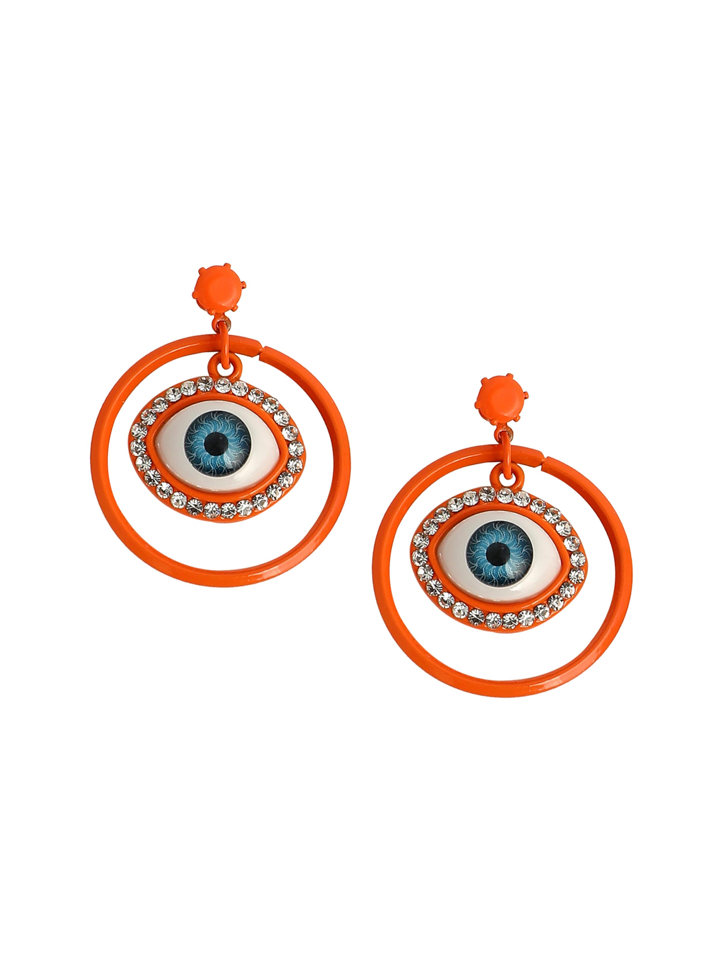Boucles d'oreilles 'Norma' SOHI en orange : devant