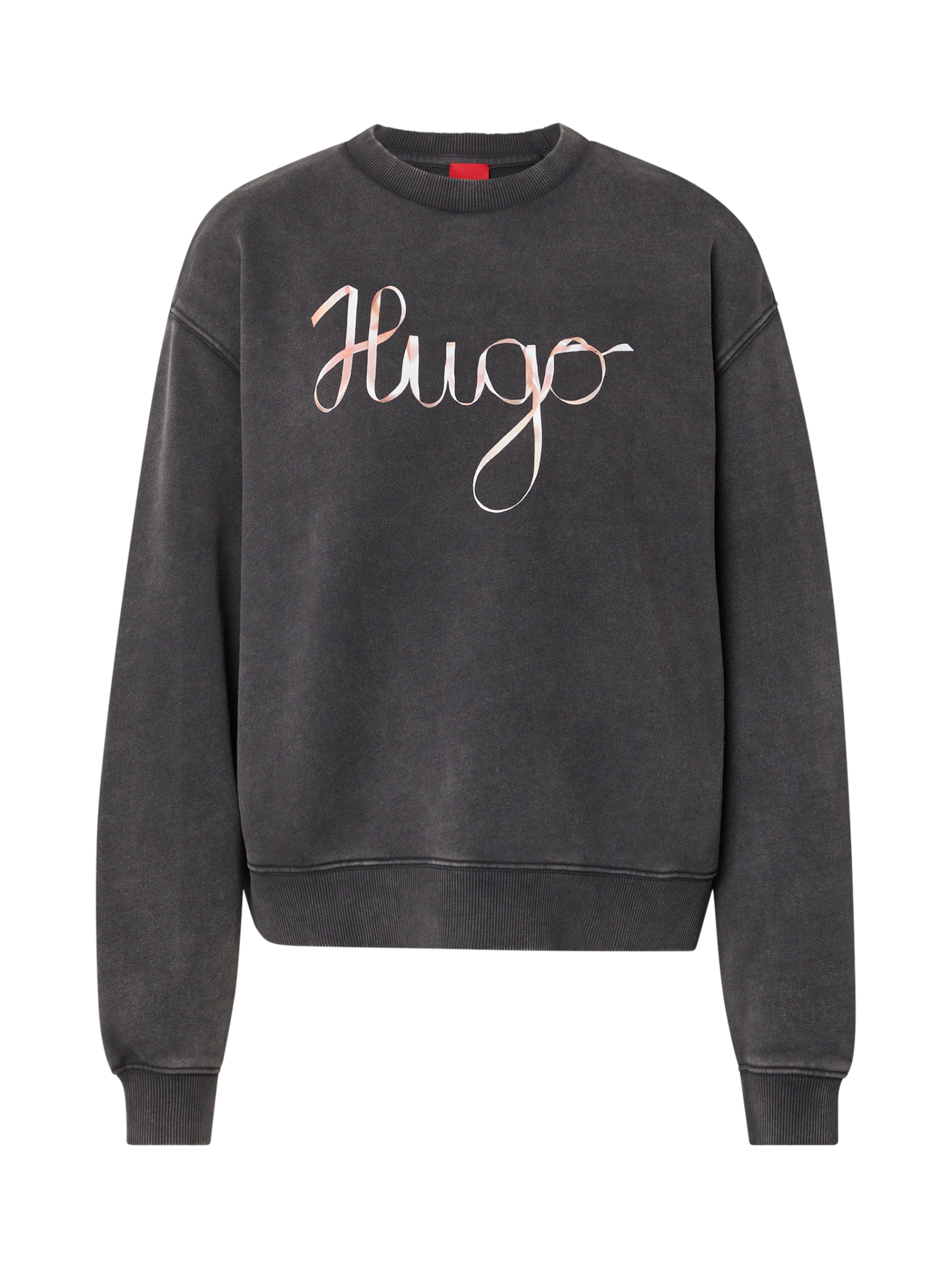 HUGO Sweatshirt 'Deroxina_4' in Black: front