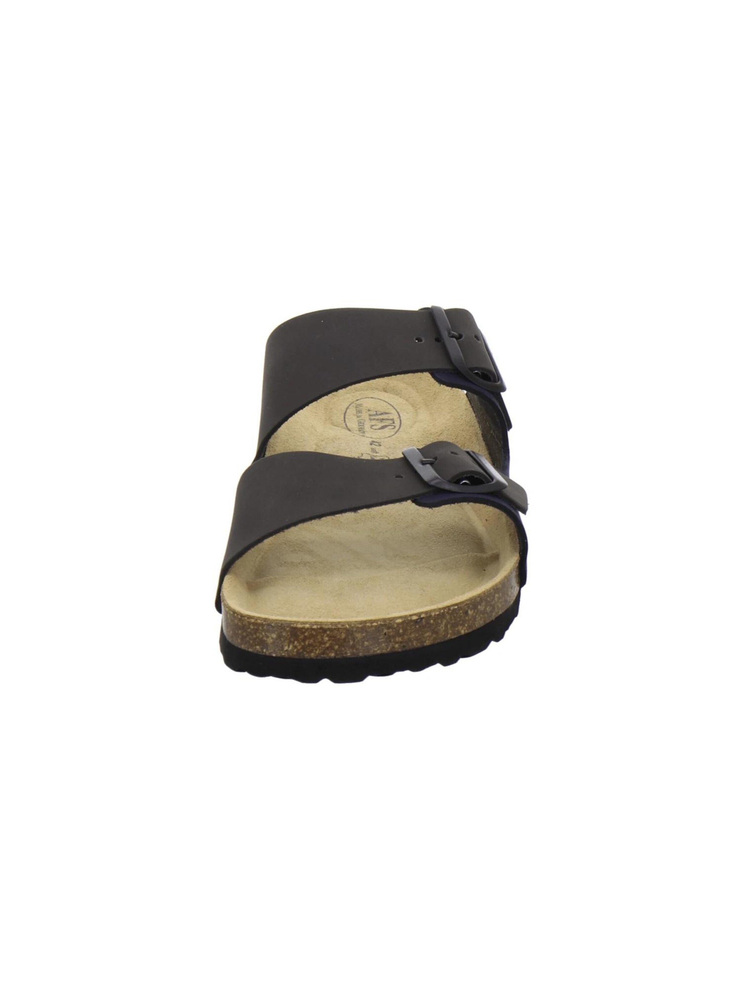 Mule 'Pantoletten Herren Zweischnaller navy-stone Nubukleder' AFS-Schuhe en bleu