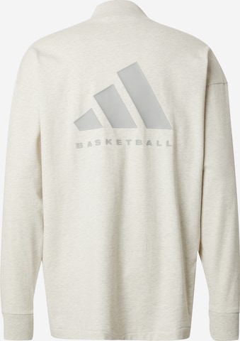 ADIDAS PERFORMANCE Functioneel shirt 'Basketball Long-sleeve' in Beige