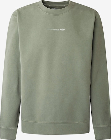 Pepe Jeans Sweatshirt in Groen: voorkant