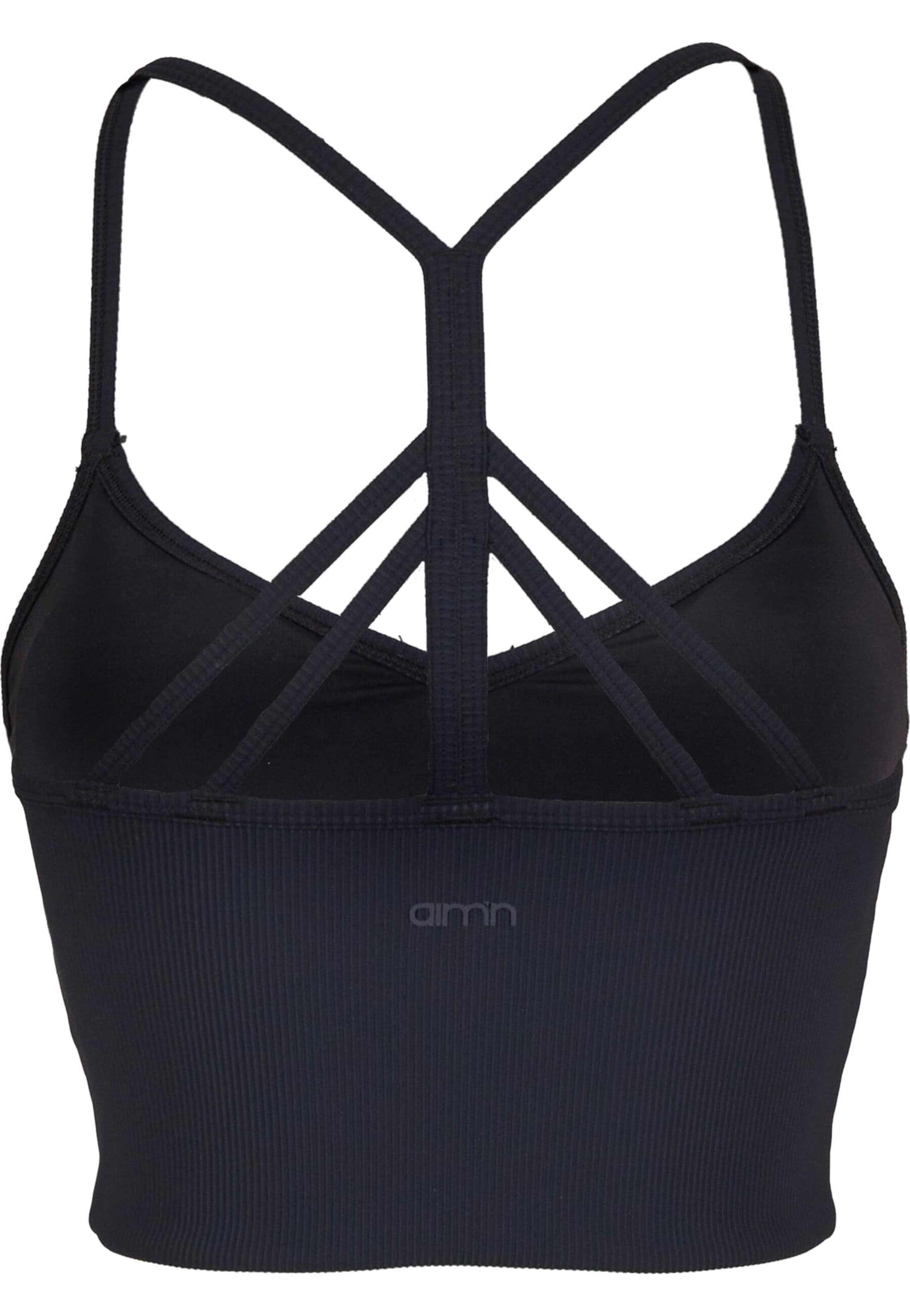 Aim'n Õlapaelteta topp Spordirinnahoidja, värv must