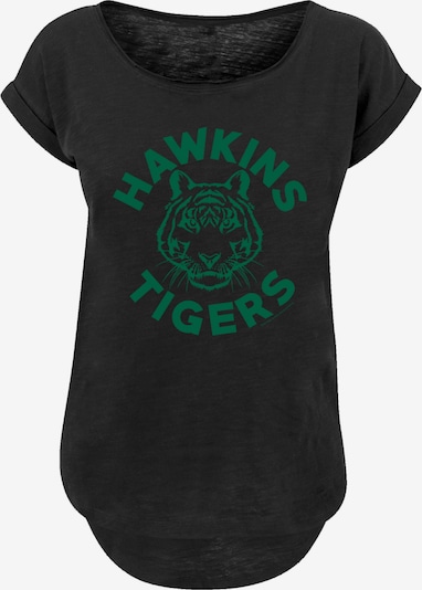 F4NT4STIC T-Shirt 'Stranger Things Hawkins Tigers Netflix TV Series' in grün / schwarz, Produktansicht