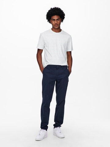 Regular Pantalon chino Only & Sons en bleu