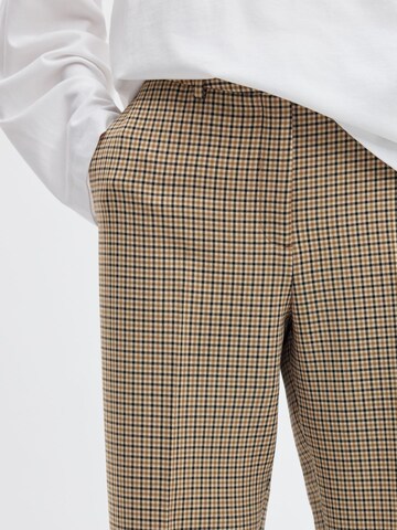 SELECTED Regular Broek in Bruin