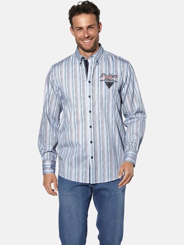 BABISTA Regular fit Button Up Shirt 'Mern' in Blue: front