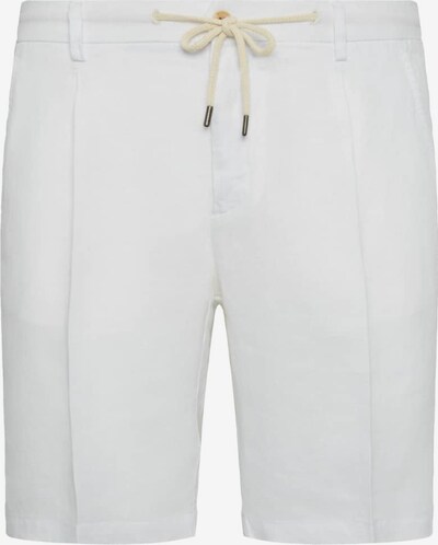 Boggi Milano Plissert bukse i hvit, Produktvisning