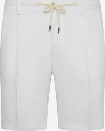 Regular Pantalon à pince Boggi Milano en blanc : devant