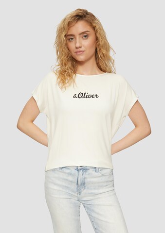 T-shirt s.Oliver en beige : devant