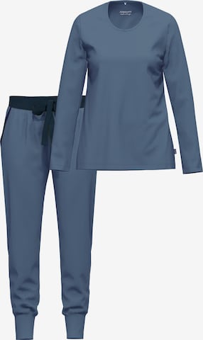 Ammann Pyjama 'Night & Home' in Blau: Vorderseite