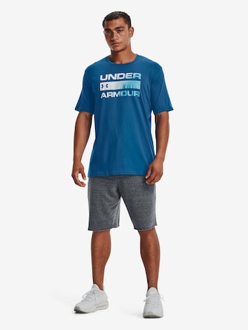 T-Shirt fonctionnel 'Team Issue' UNDER ARMOUR en bleu