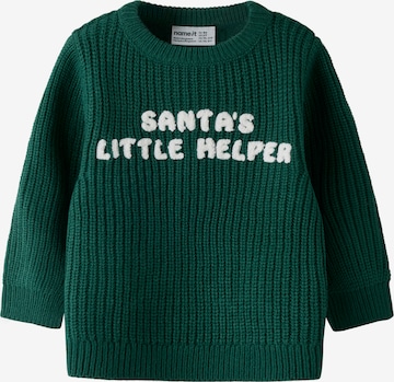 NAME IT Sweater 'NMMRISSI' in Green: front