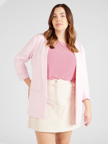 Blazer 'ELLY' di ONLY Carmakoma in rosa: frontale