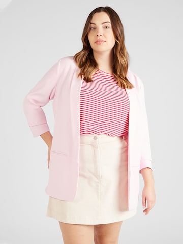 Blazer 'ELLY' ONLY Carmakoma en rose : devant