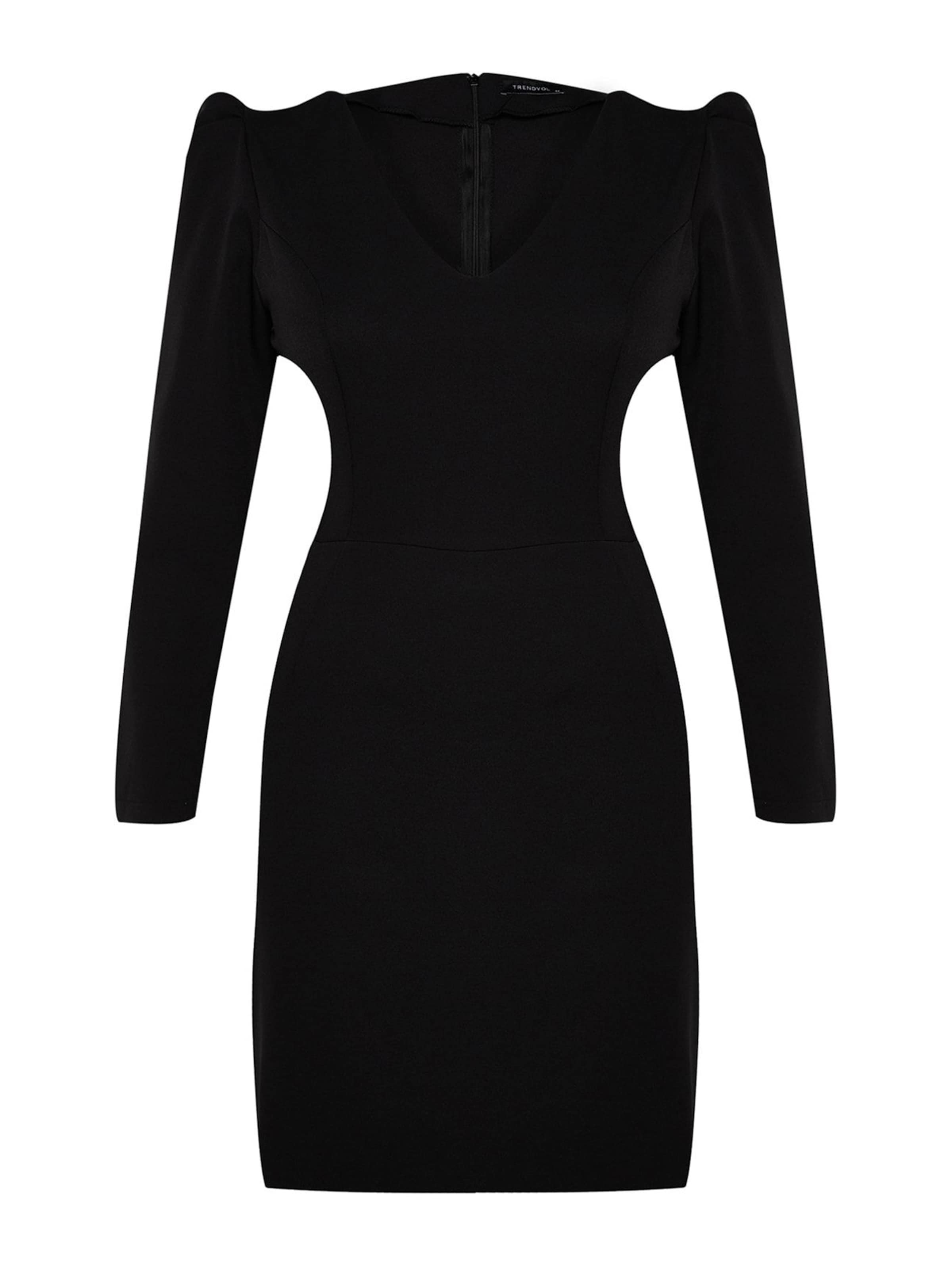 Rochie de la Trendyol Curve pe negru: față