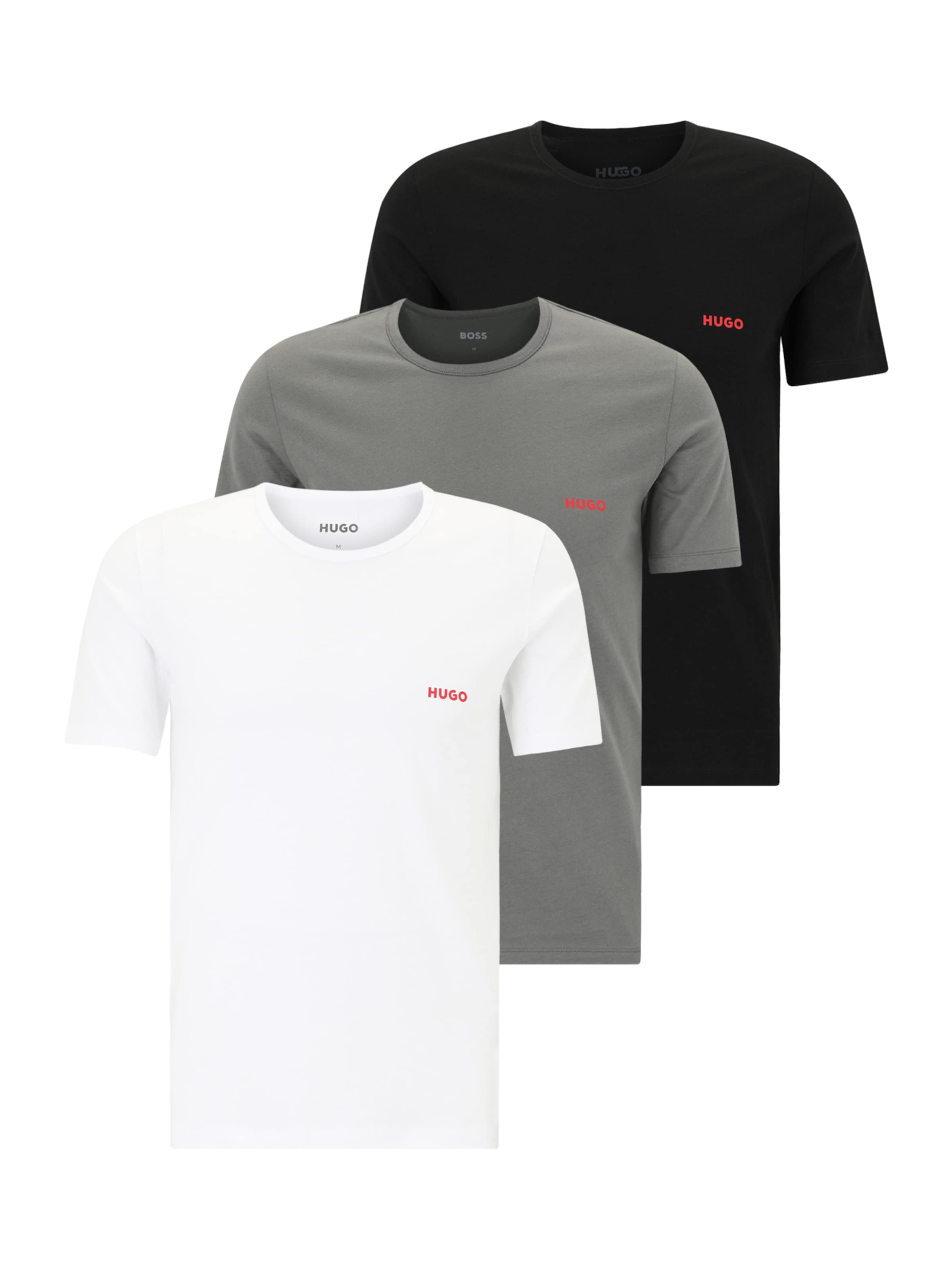 HUGO Φανέλα σε γκρι: μπροστά