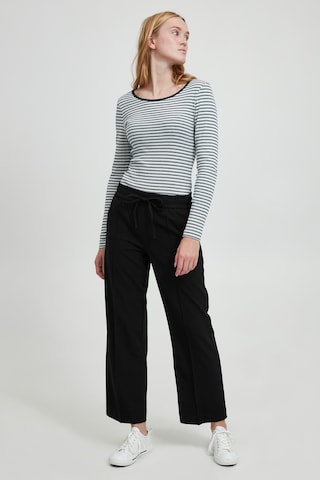 b.young Loosefit Broek 'BYDANTA PIN TUCK PANTS' in Zwart