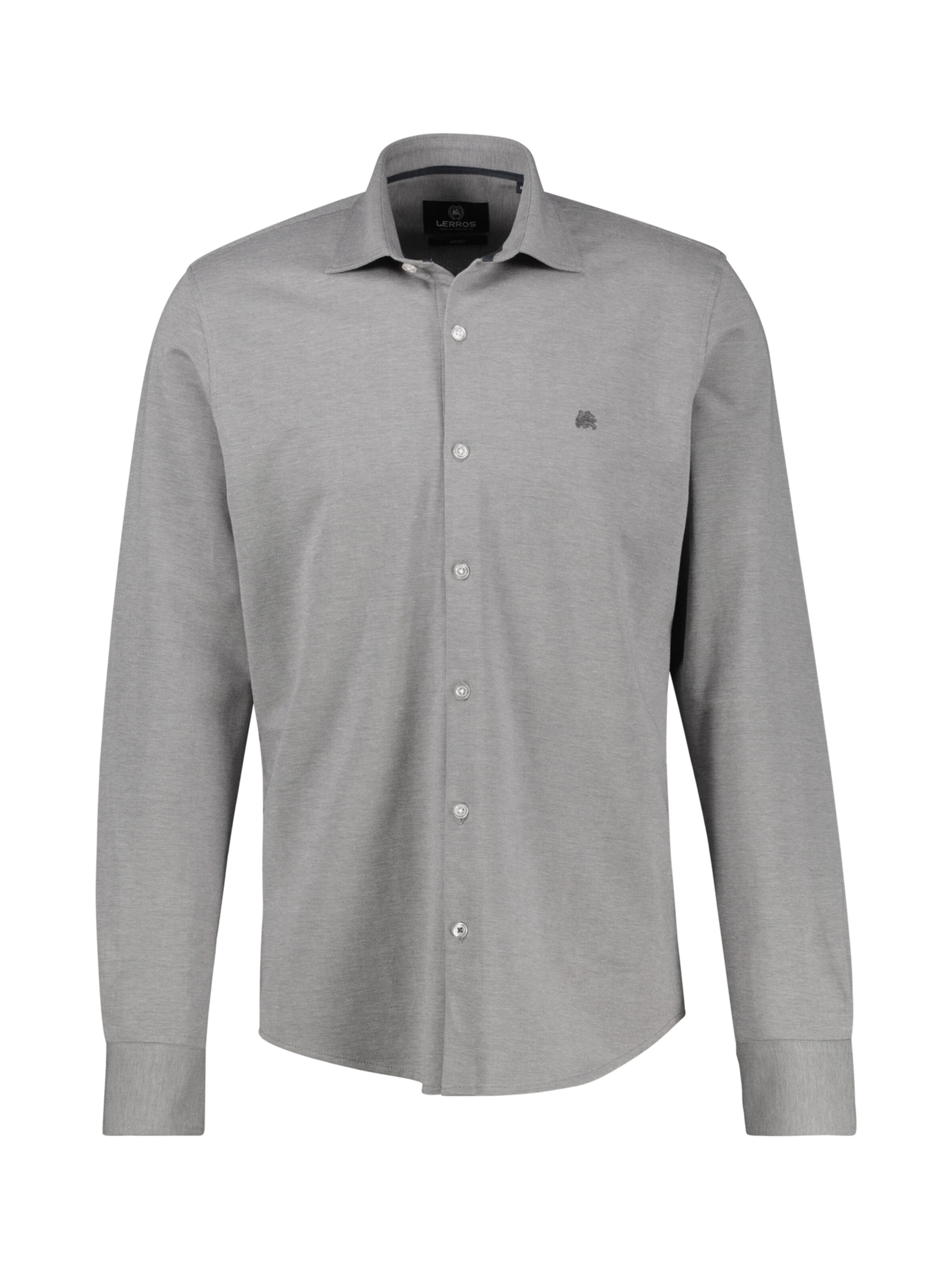 LERROS Regular fit Button Up Shirt in Grey: front