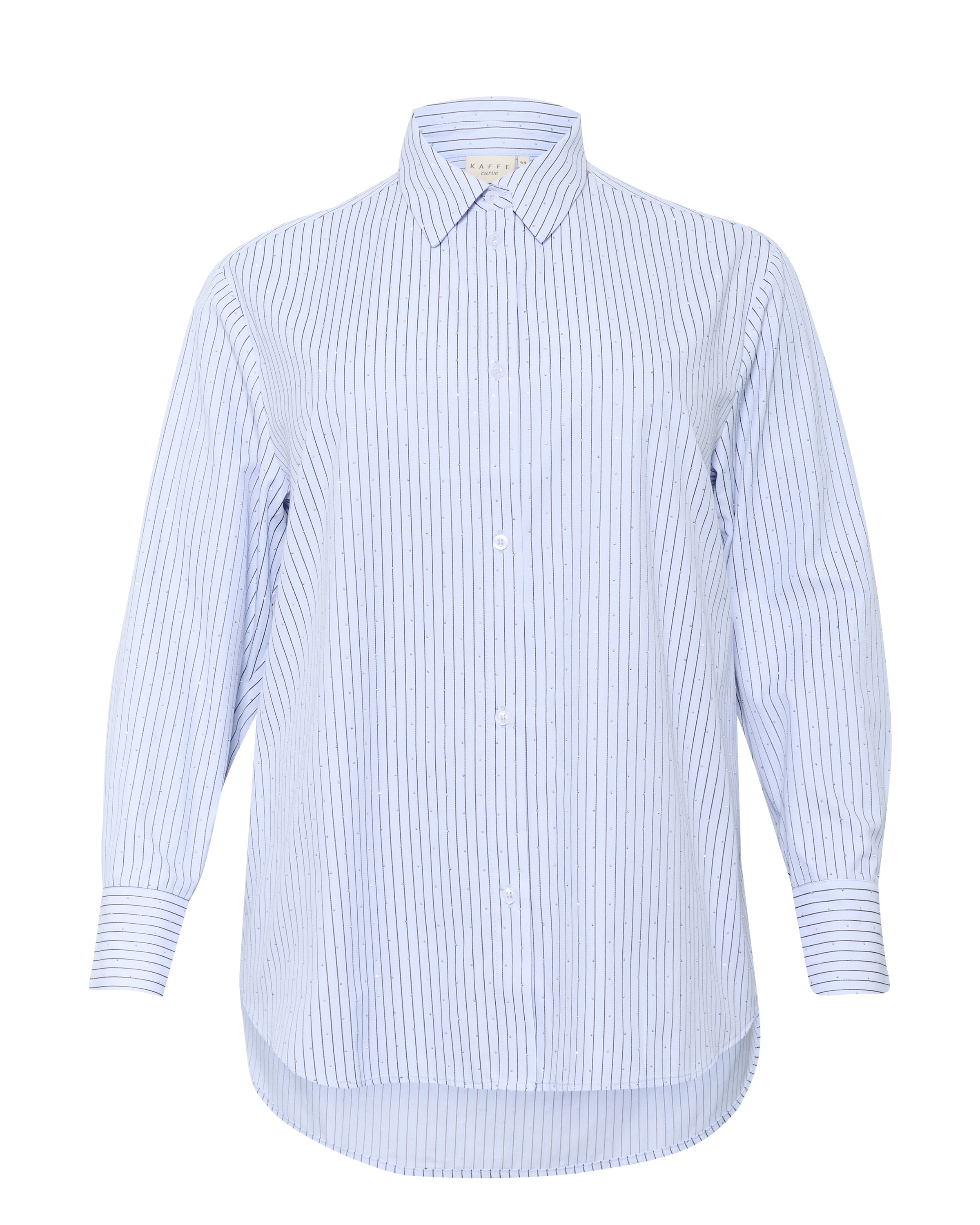 KAFFE CURVE Bluse 'Victa ' i blå: forside