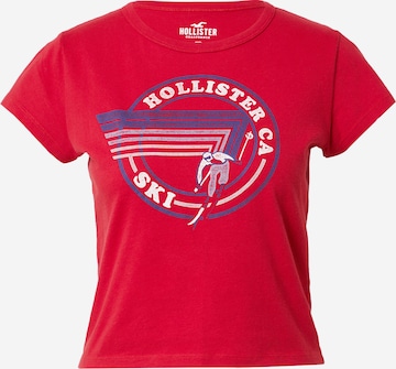 HOLLISTER Koszulka w kolorze czerwony: przód