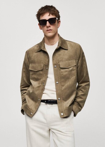 MANGO MAN Between-Season Jacket 'Jansen' in Beige: front