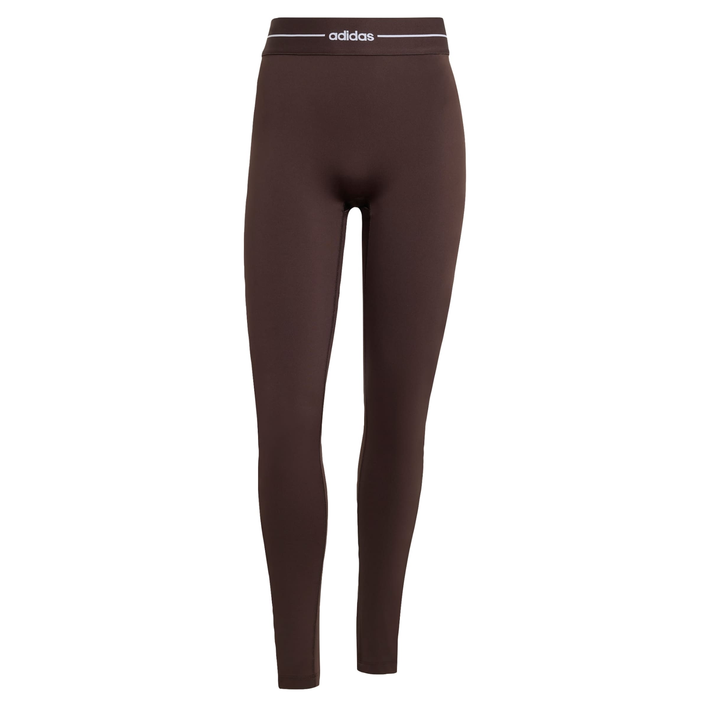 Skinny Pantalon de sport 'Hyperglam' ADIDAS PERFORMANCE en marron : devant
