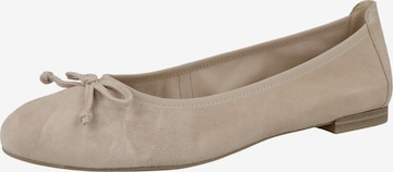 CAPRICE Ballet Flats in Beige: front