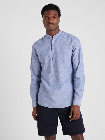 JACK & JONES Regular fit Button Up Shirt in Blue: front