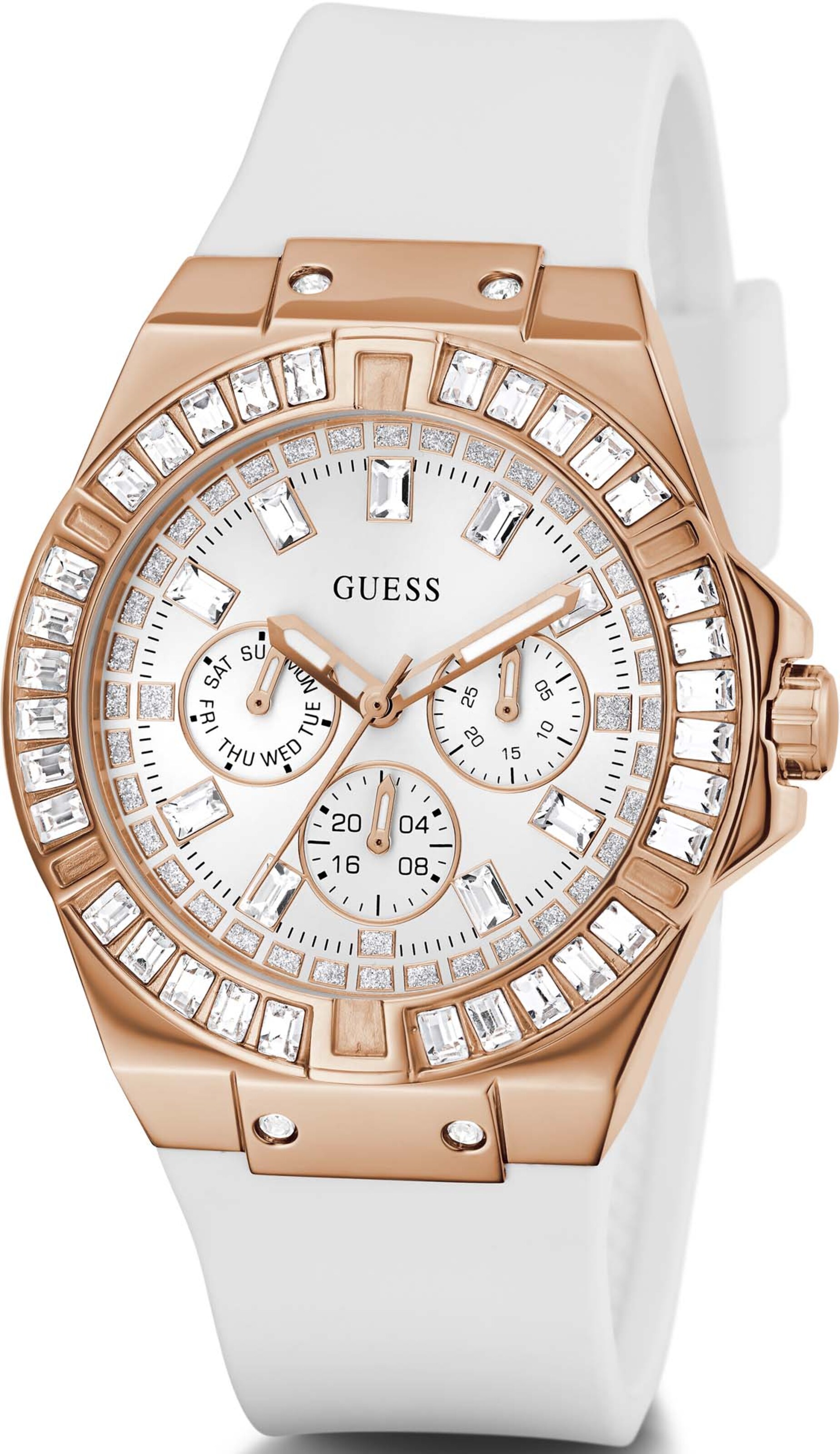 GUESS Analog watch in White: front