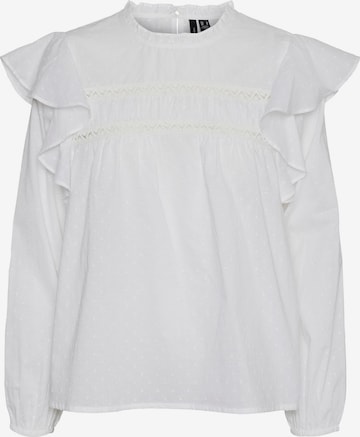 Vero Moda Curve Bluse 'CTRINE' i hvid: forside