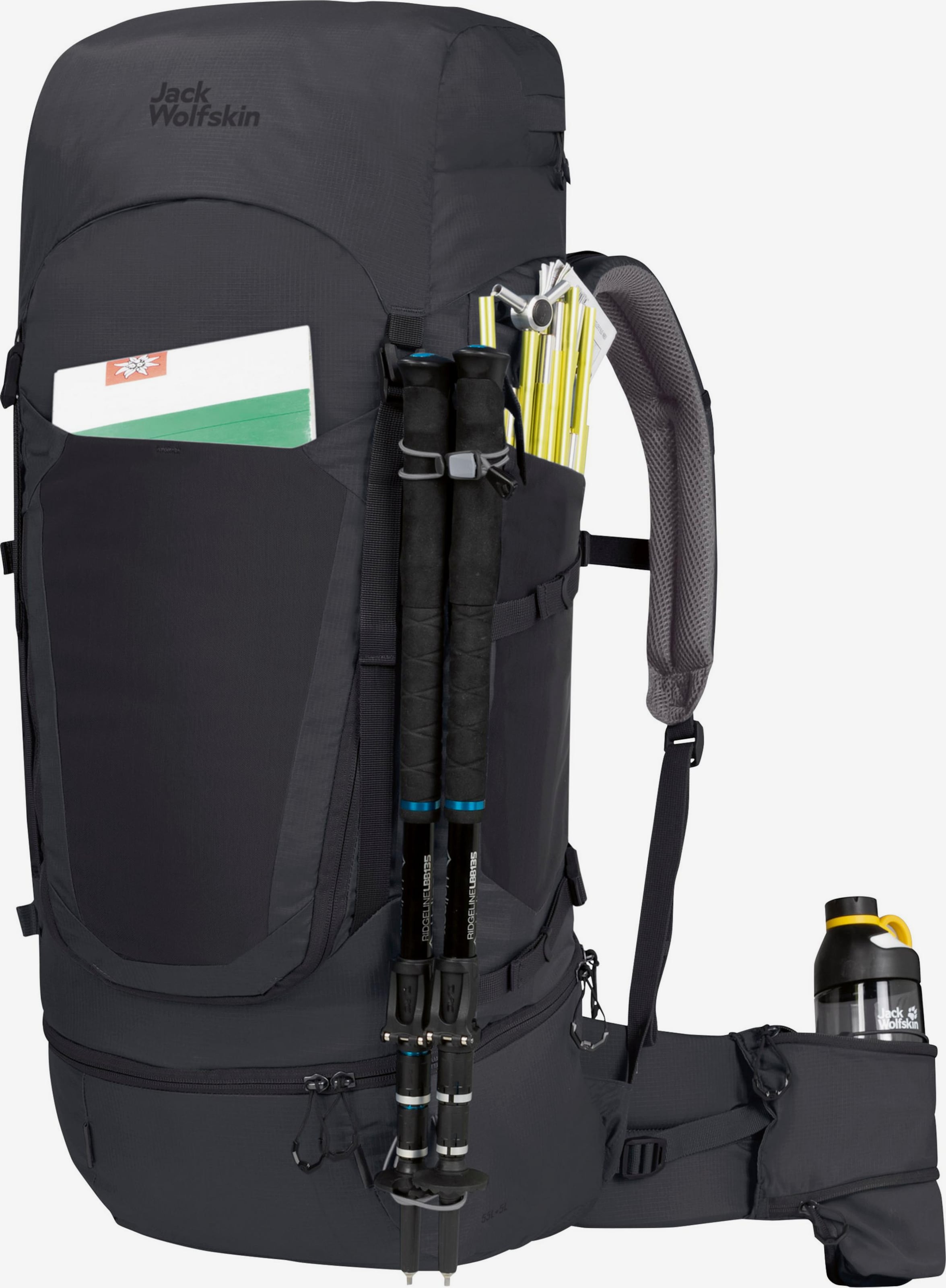 JACK WOLFSKIN Sports Backpack 'HIGHLAND TRAIL' in Black ABOUT YOU